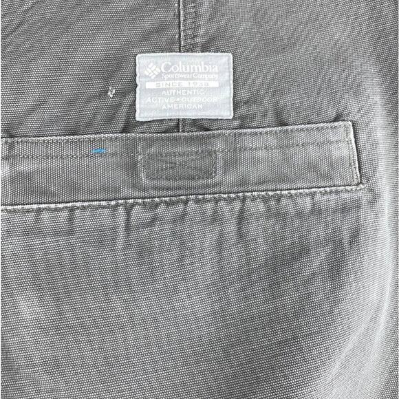 Columbia Men Gray Canvas Authentic Outdoor Active Utility Work Pants 36 X 32 - Picture 3 of 7